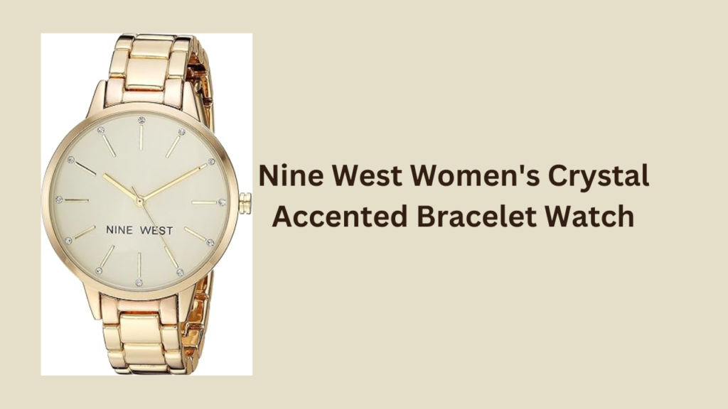 Enhance Your Style with the Stunning Nine West Women's Crystal Accented Bracelet Watch