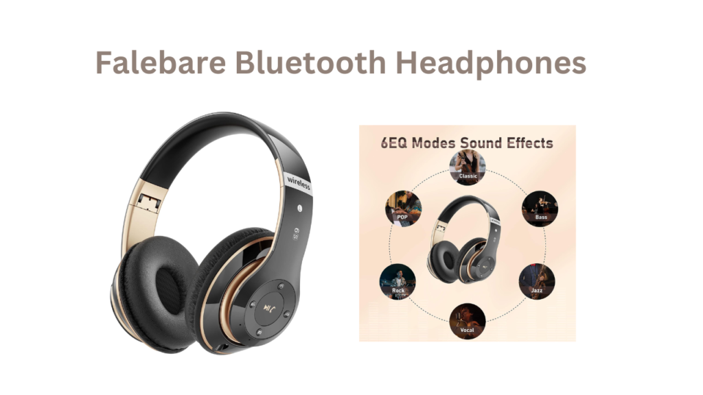 Experience HiFi Stereo Sound with Falebare Bluetooth Headphones Over Ear